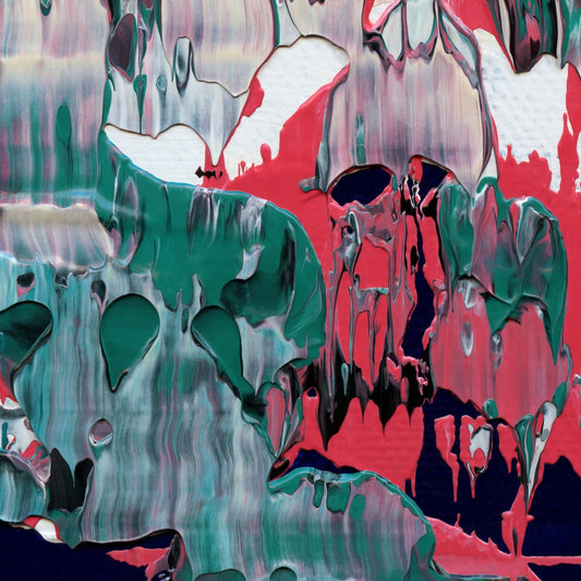 Phishing for Compliments D2 is an abstract oil-on-canvas artwork, a fractal of its parent painting Phishing for Compliments created by Anna Judd for the Scales Collection.
