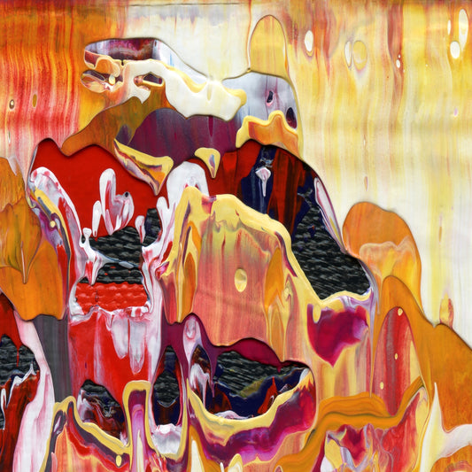 Physiology of Suffering A3 is an abstract oil-on-canvas artwork, a fractal of its parent painting Physiology of Suffering created by Anna Judd for the Scales Collection.