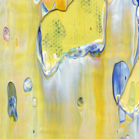 Picking Pansies at Trianon B1 is an abstract oil-on-canvas artwork, a fractal of its parent painting Picking Pansies at Trianon created by Anna Judd for the Scales Collection.