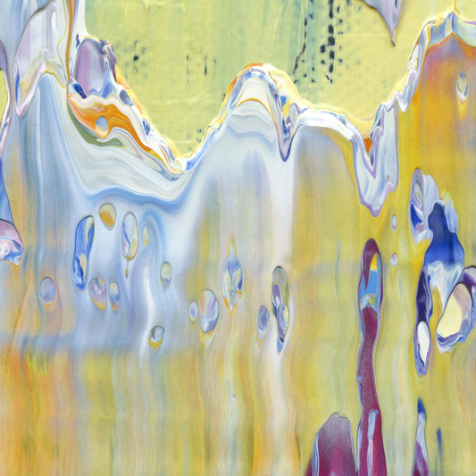 Picking Pansies at Trianon C2 is an abstract oil-on-canvas artwork, a fractal of its parent painting Picking Pansies at Trianon created by Anna Judd for the Scales Collection.