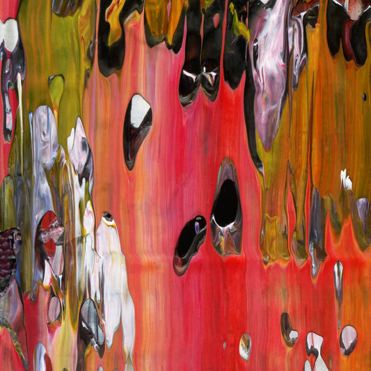Plastic Sensuality C1 is an abstract oil-on-canvas artwork, a fractal of its parent painting Plastic Sensuality created by Anna Judd for the Scales Collection.