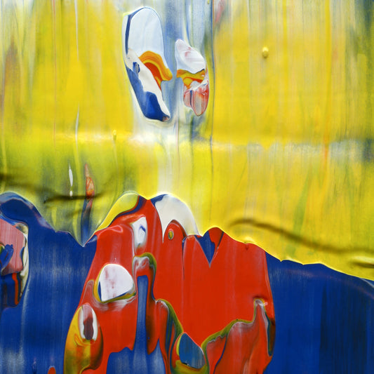 Primary Motivator A2 is an abstract oil-on-canvas artwork, a fractal of its parent painting Primary Motivator created by Anna Judd for the Scales Collection.
