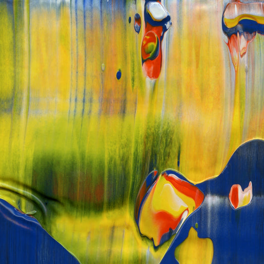 Primary Motivator A3 is an abstract oil-on-canvas artwork, a fractal of its parent painting Primary Motivator created by Anna Judd for the Scales Collection.