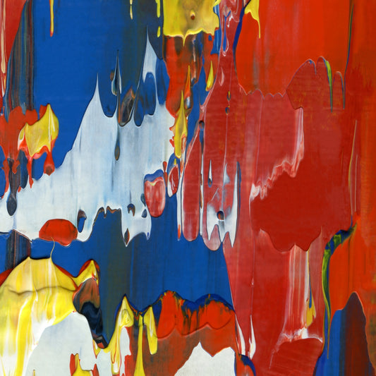 Primary Motivator D4 is an abstract oil-on-canvas artwork, a fractal of its parent painting Primary Motivator created by Anna Judd for the Scales Collection.