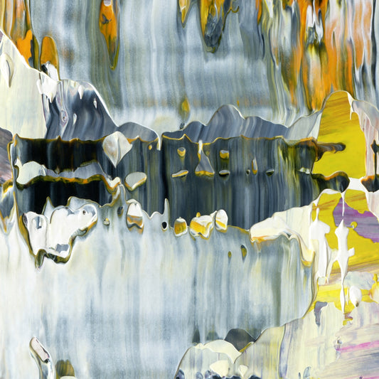 Prufrock's Ragged Claw F1 is an abstract oil-on-canvas artwork, a fractal of its parent painting Prufrock's Ragged Claw created by Anna Judd for the Scales Collection.