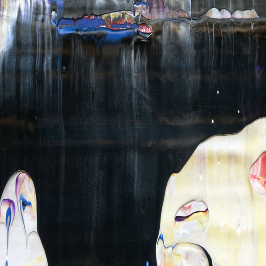 Puritanical Phantom A2 is an abstract oil-on-canvas artwork, a fractal of its parent painting Puritanical Phantom created by Anna Judd for the Scales Collection.