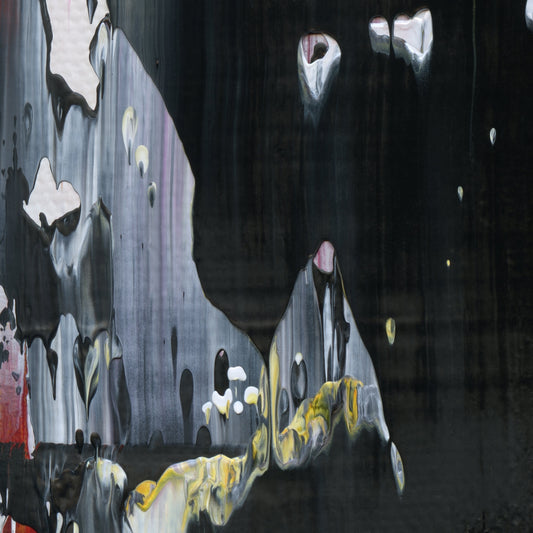 Puritanical Phantom D1 is an abstract oil-on-canvas artwork, a fractal of its parent painting Puritanical Phantom created by Anna Judd for the Scales Collection.