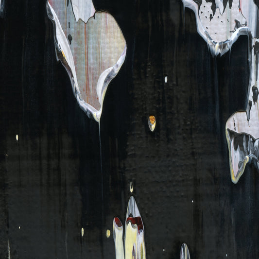 Puritanical Phantom D2 is an abstract oil-on-canvas artwork, a fractal of its parent painting Puritanical Phantom created by Anna Judd for the Scales Collection.