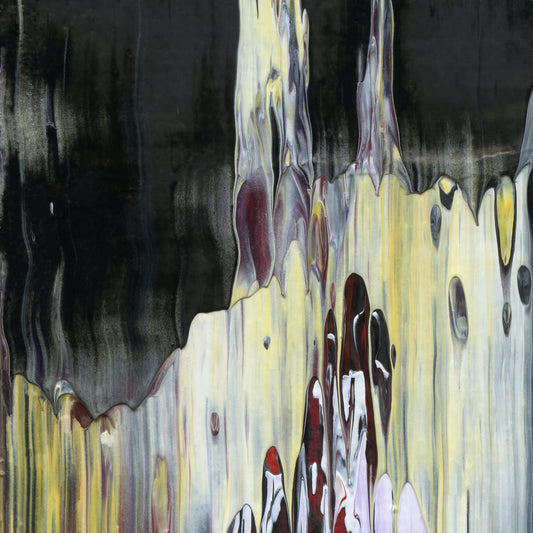 Puritanical Phantom E2 is an abstract oil-on-canvas artwork, a fractal of its parent painting Puritanical Phantom created by Anna Judd for the Scales Collection.