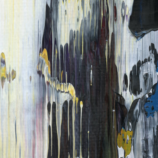 Puritanical Phantom E4 is an abstract oil-on-canvas artwork, a fractal of its parent painting Puritanical Phantom created by Anna Judd for the Scales Collection.