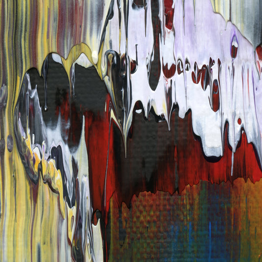 Puritanical Phantom F2 is an abstract oil-on-canvas artwork, a fractal of its parent painting Puritanical Phantom created by Anna Judd for the Scales Collection.