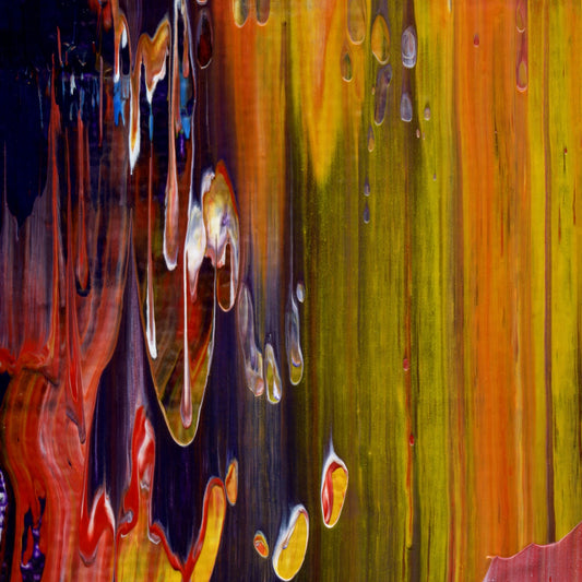 Pussy on the Chainwax B1 is an abstract oil-on-canvas artwork, a fractal of its parent painting Pussy on the Chainwax created by Anna Judd for the Scales Collection.