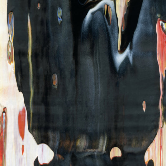 Quadratic Ice Cream Parlor B4 is an abstract oil-on-canvas artwork, a fractal of its parent painting Quadratic Ice Cream Parlor created by Anna Judd for the Scales Collection.