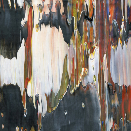 Quadratic Ice Cream Parlor C2 is an abstract oil-on-canvas artwork, a fractal of its parent painting Quadratic Ice Cream Parlor created by Anna Judd for the Scales Collection.