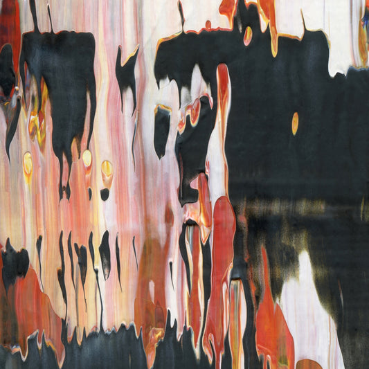 Quadratic Ice Cream Parlor C3 is an abstract oil-on-canvas artwork, a fractal of its parent painting Quadratic Ice Cream Parlor created by Anna Judd for the Scales Collection.