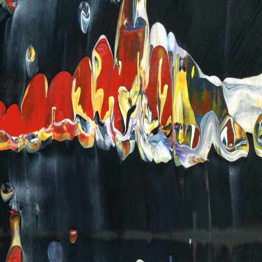 Quicksand Sermon C3 is an abstract oil-on-canvas artwork, a fractal of its parent painting Quicksand Sermon created by Anna Judd for the Scales Collection.