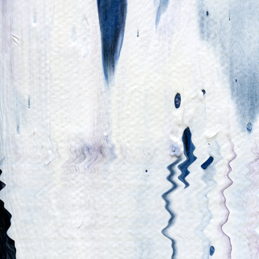 Rhetorical Question B1 is an abstract oil-on-canvas artwork, a fractal of its parent painting Rhetorical Question created by Anna Judd for the Scales Collection.