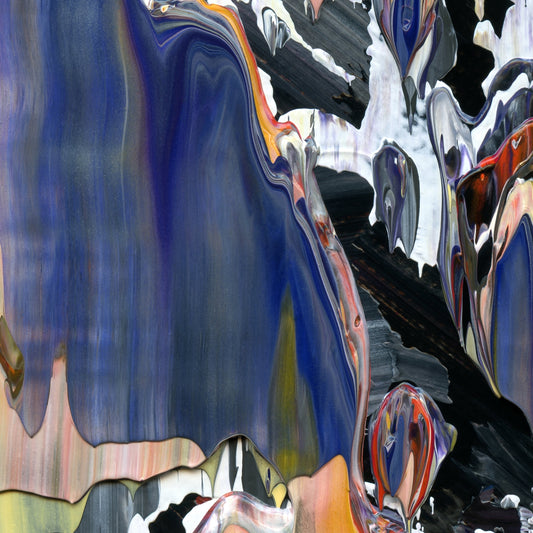 River Hitchhike C2 is an abstract oil-on-canvas artwork, a fractal of its parent painting River Hitchhike created by Anna Judd for the Scales Collection.