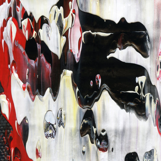 Rogue Fulcrum A1 is an abstract oil-on-canvas artwork, a fractal of its parent painting Rogue Fulcrum created by Anna Judd for the Scales Collection.