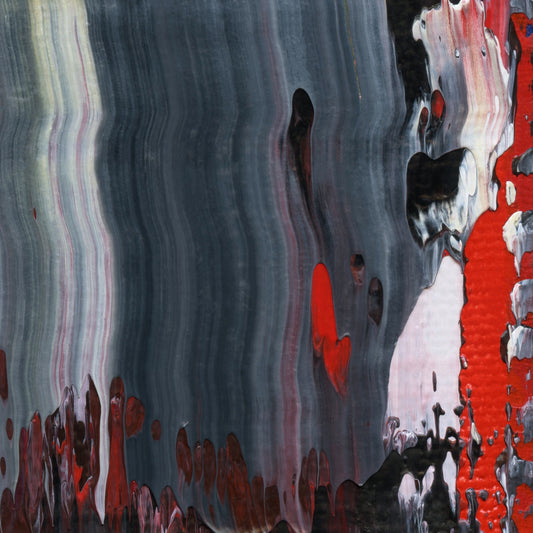Rogue Fulcrum D4 is an abstract oil-on-canvas artwork, a fractal of its parent painting Rogue Fulcrum created by Anna Judd for the Scales Collection.