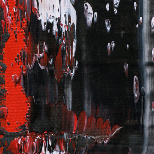 Rogue Fulcrum E1 is an abstract oil-on-canvas artwork, a fractal of its parent painting Rogue Fulcrum created by Anna Judd for the Scales Collection.