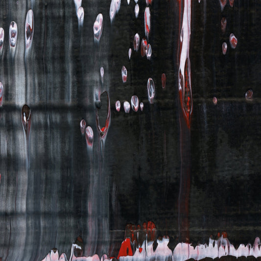 Rogue Fulcrum E2 is an abstract oil-on-canvas artwork, a fractal of its parent painting Rogue Fulcrum created by Anna Judd for the Scales Collection.