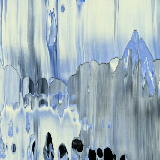 Roquefort's Last Stand D3 is an abstract oil-on-canvas artwork, a fractal of its parent painting Roquefort's Last Stand created by Anna Judd for the Scales Collection.