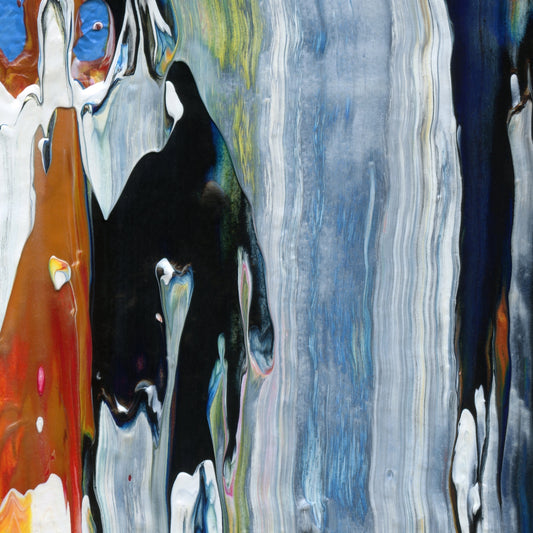 Rugged Missionary B4 is an abstract oil-on-canvas artwork, a fractal of its parent painting Rugged Missionary created by Anna Judd for the Scales Collection.