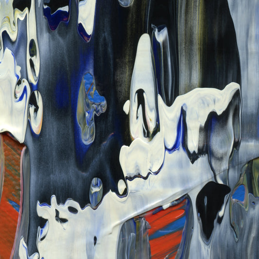 Run Forrest Run B4 is an abstract oil-on-canvas artwork, a fractal of its parent painting Run Forrest Run created by Anna Judd for the Scales Collection.