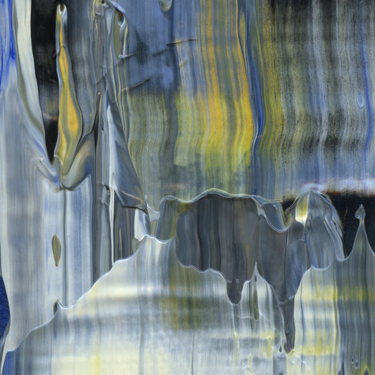 Run Forrest Run E1 is an abstract oil-on-canvas artwork, a fractal of its parent painting Run Forrest Run created by Anna Judd for the Scales Collection.