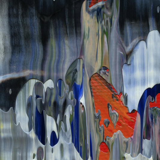 Run Forrest Run E2 is an abstract oil-on-canvas artwork, a fractal of its parent painting Run Forrest Run created by Anna Judd for the Scales Collection.
