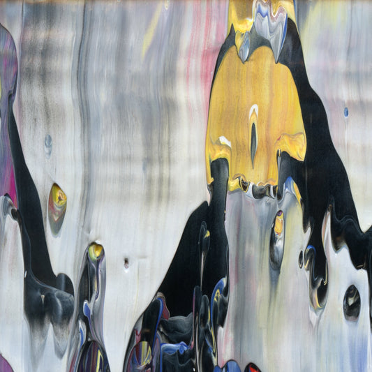 Sea of Simulacra A1 is an abstract oil-on-canvas artwork, a fractal of its parent painting Sea of Simulacra created by Anna Judd for the Scales Collection.