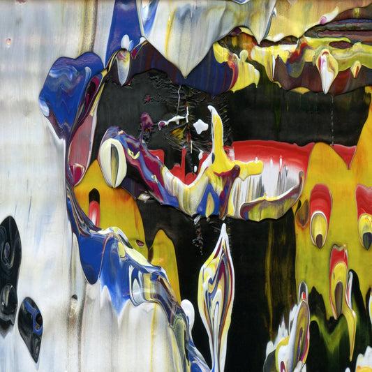 Sea of Simulacra A2 is an abstract oil-on-canvas artwork, a fractal of its parent painting Sea of Simulacra created by Anna Judd for the Scales Collection.