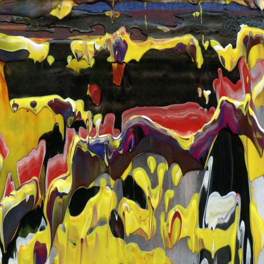 Sea of Simulacra A3 is an abstract oil-on-canvas artwork, a fractal of its parent painting Sea of Simulacra created by Anna Judd for the Scales Collection.