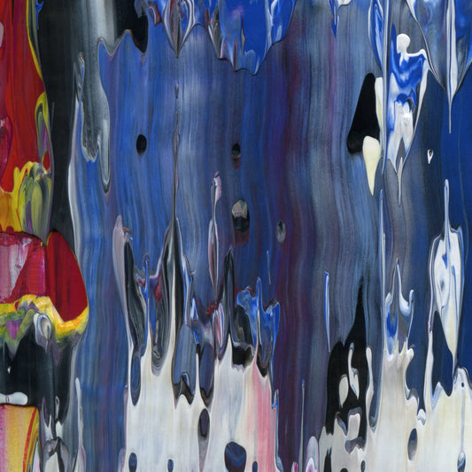 Sea of Simulacra C1 is an abstract oil-on-canvas artwork, a fractal of its parent painting Sea of Simulacra created by Anna Judd for the Scales Collection.