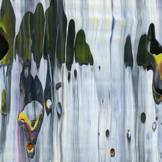 Sea of Simulacra E3 is an abstract oil-on-canvas artwork, a fractal of its parent painting Sea of Simulacra created by Anna Judd for the Scales Collection.