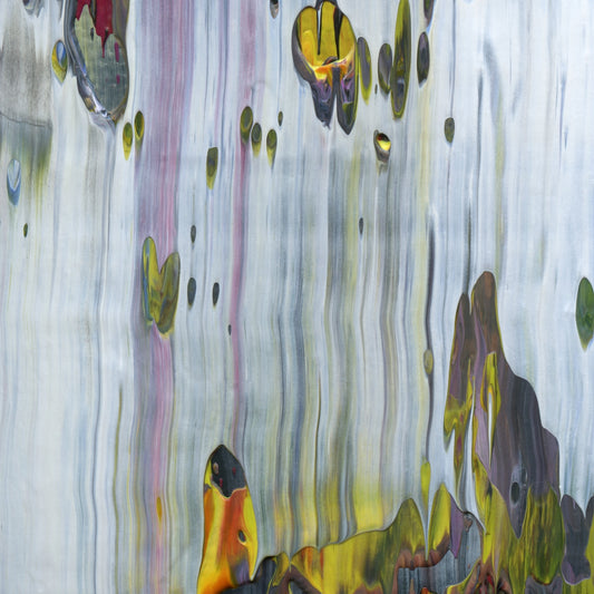 Sea of Simulacra F1 is an abstract oil-on-canvas artwork, a fractal of its parent painting Sea of Simulacra created by Anna Judd for the Scales Collection.
