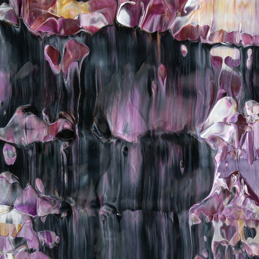 Self Destructing Manifestation B4 is an abstract oil-on-canvas artwork, a fractal of its parent painting Self Destructing Manifestation created by Anna Judd for the Scales Collection.