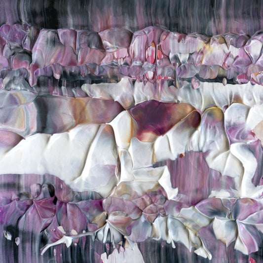 Self Destructing Manifestation C1 is an abstract oil-on-canvas artwork, a fractal of its parent painting Self Destructing Manifestation created by Anna Judd for the Scales Collection.