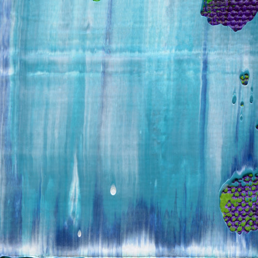 Shallow End E1 is an abstract oil-on-canvas artwork, a fractal of its parent painting Shallow End created by Anna Judd for the Scales Collection.