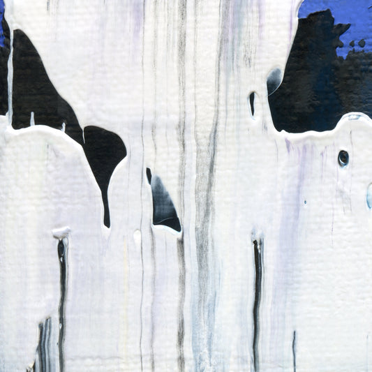 She Belongs To Water A1 is an abstract oil-on-canvas artwork, a fractal of its parent painting She Belongs To Water created by Anna Judd for the Scales Collection.
