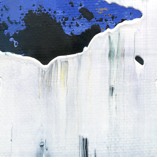 She Belongs To Water A2 is an abstract oil-on-canvas artwork, a fractal of its parent painting She Belongs To Water created by Anna Judd for the Scales Collection.