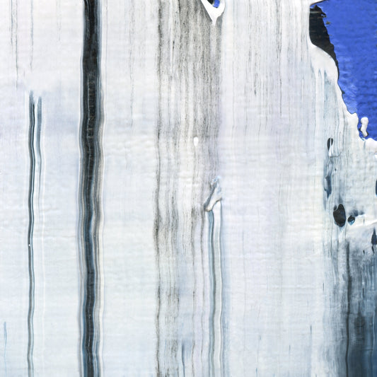 She Belongs To Water A4 is an abstract oil-on-canvas artwork, a fractal of its parent painting She Belongs To Water created by Anna Judd for the Scales Collection.