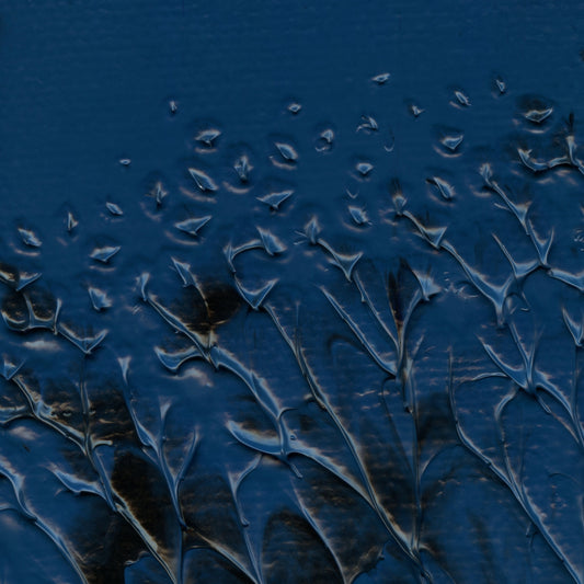 She Belongs To Water E1 is an abstract oil-on-canvas artwork, a fractal of its parent painting She Belongs To Water created by Anna Judd for the Scales Collection.