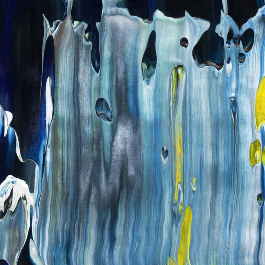 Shotgun, Cigarettes, Moonshine B4 is an abstract oil-on-canvas artwork, a fractal of its parent painting Shotgun, Cigarettes, Moonshine created by Anna Judd for the Scales Collection.