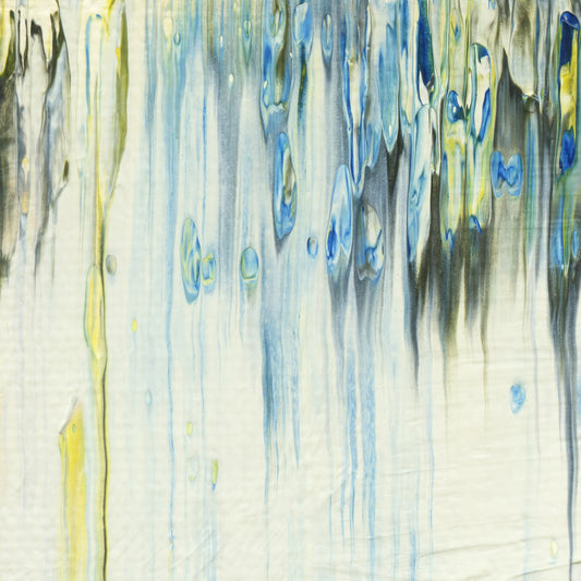 Siren Waters A1 is an abstract oil-on-canvas artwork, a fractal of its parent painting Siren Waters created by Anna Judd for the Scales Collection.