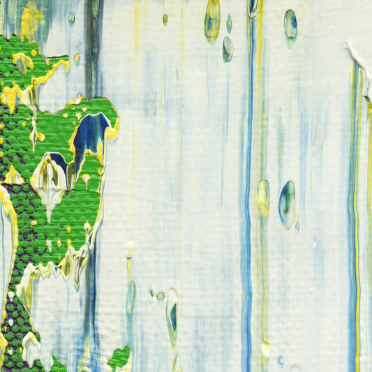 Siren Waters A3 is an abstract oil-on-canvas artwork, a fractal of its parent painting Siren Waters created by Anna Judd for the Scales Collection.