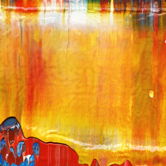 Skinny Dipping With Socrates A2 is an abstract oil-on-canvas artwork, a fractal of its parent painting Skinny Dipping With Socrates created by Anna Judd for the Scales Collection.