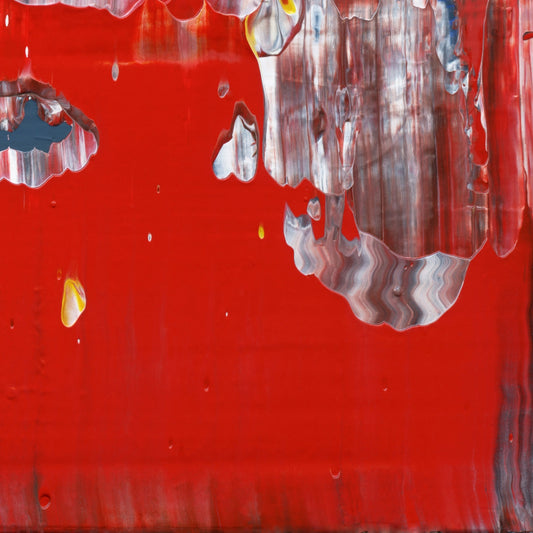 Skinny Dipping With Socrates D4 is an abstract oil-on-canvas artwork, a fractal of its parent painting Skinny Dipping With Socrates created by Anna Judd for the Scales Collection.