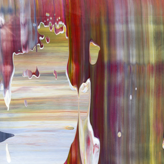 Skydiving with Icarus A1 is an abstract oil-on-canvas artwork, a fractal of its parent painting Skydiving with Icarus created by Anna Judd for the Scales Collection.